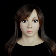 (SF-5) Soft Silicone Realist Human Face Crossdress Full Head Female/Girl Sexy Doll Fetish Mask